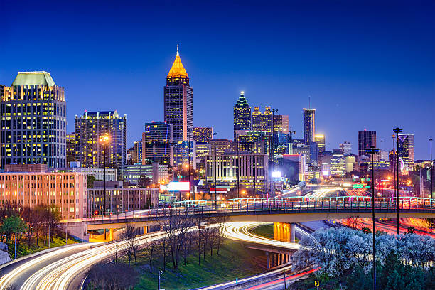 atlanta, georgia, usa downtown skyline.